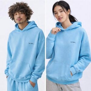 iets frans… Blue Hoodie M Urban Outfitters Relaxed Fit Streetwear Pullover Blank
